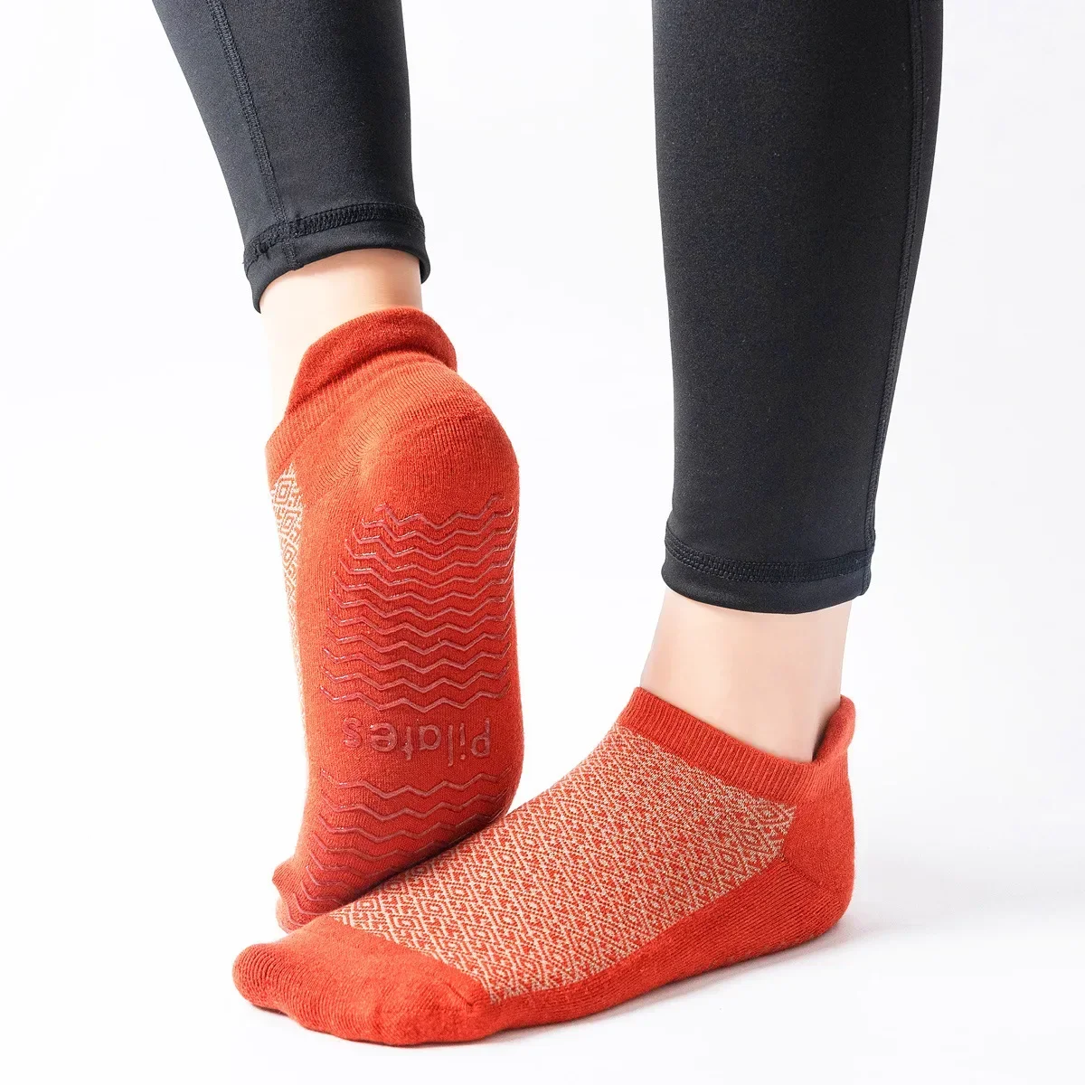 Cotton Women Yoga Socks Non-slip Silicone Professional Ballet Pilates Socks Female Ladies Fitness Gym Indoor Dance Sports Socks