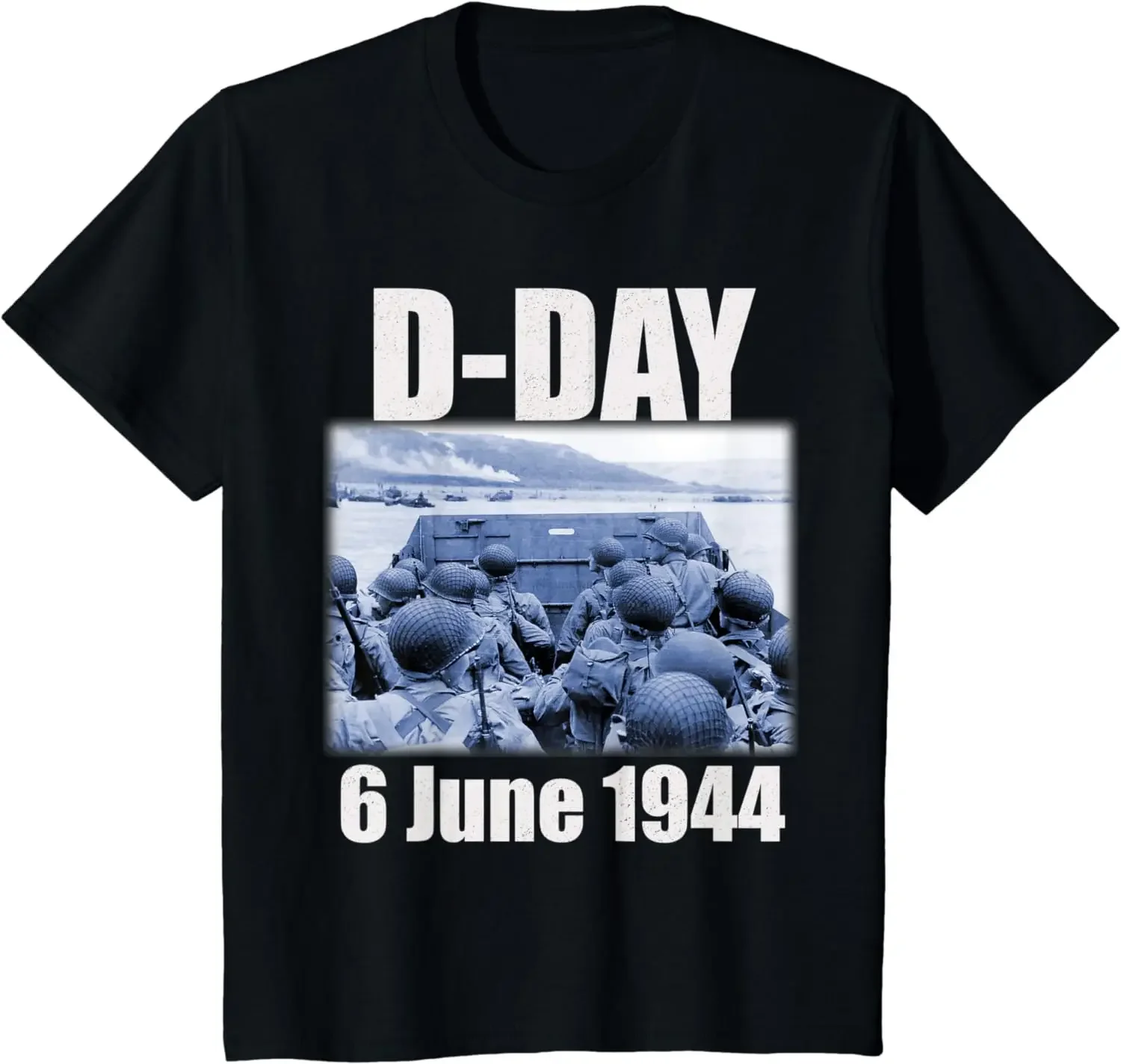 Retro Design Normandy Landings D-Day T-Shirt 100% Cotton O-Neck Summer Short Sleeve Casual Mens T-shirt Size S-3XL