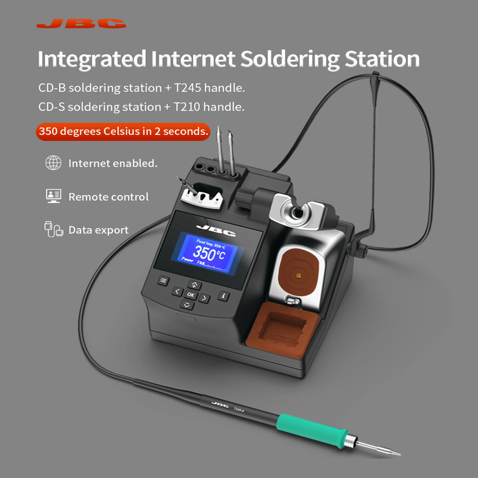 Soldering Station JBC Original CDS 220V Professional Welding Equipment C210 T210-A Soldering Iron Tip For PCB Repair Tools