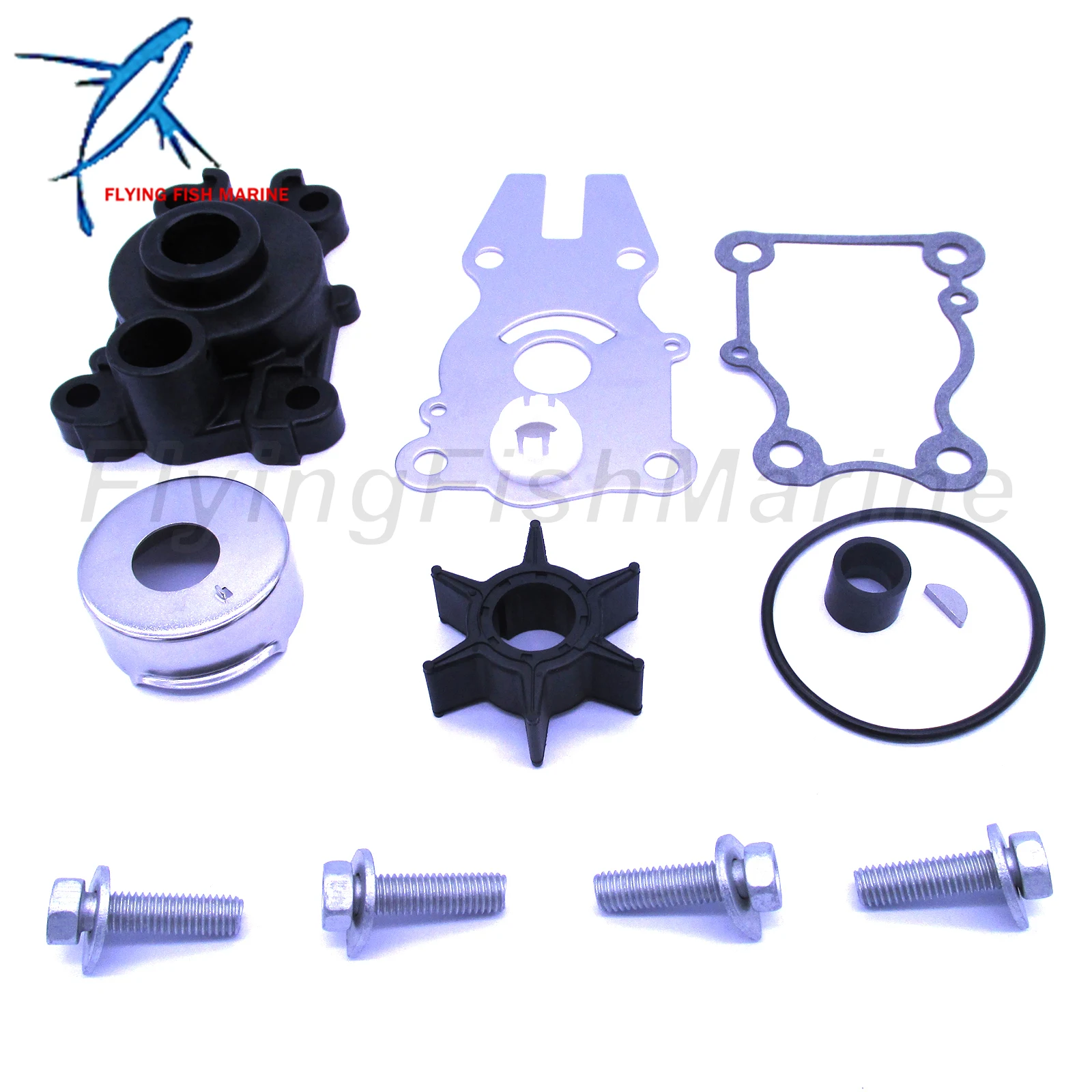 Outboard Engine 63D-W0078-01 Water Pump Repair Kit with Housing for  40HP 50HP 60HP Boat Motor, 18-3434  Marine