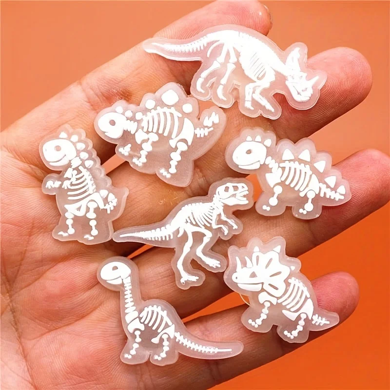 14Pcs Luminous Dinosaur Shoe Charms Decoration,charms for Crocs Charms Boys PVC Pins Decoration for Clog Shoes Bracelets