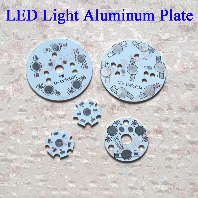 LED Spotlight Aluminum Plate Panel Aluminum Plate LED Lamp Beads Aluminum Radiating Plate 1W 3W 5W 7W 9W 12W for Ceiling Lantern