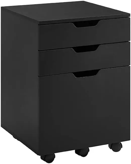 Alice Mobile Filing Cabinet (Black)