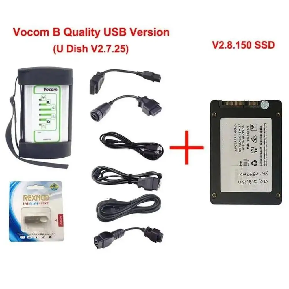 2025 Best For Volvo Vocom 88890300 Interface A/B Online Update Truck Diagnostic Scanner For Renault/UD/Mack Heavy Duty