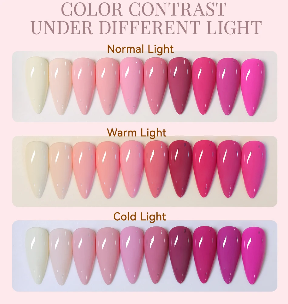 UR SUGAR 15 ml 1-Stufen-Gel-Nagellack, 3-in-1, rot, rosa, glänzend, zum Einweichen von LED-UV-Gel-Nagellack, kein Basisgel und Decklack erforderlich – Detail 8
