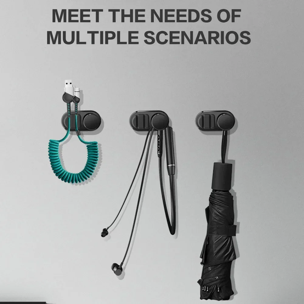 Mini Car Hook Self Adhesive Home Hanger Auto Fastener Clip for USB Cable Organizer Key Bag Storage