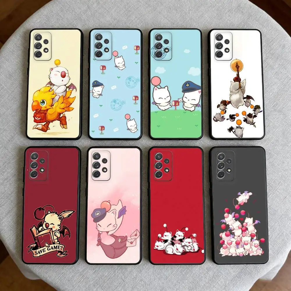 

Moogle F-Final F-Fantasy Phone Case For Samsung Galaxy A73,A72,A71,A70,A53,A52,A51,Soft Silicone Black Cover