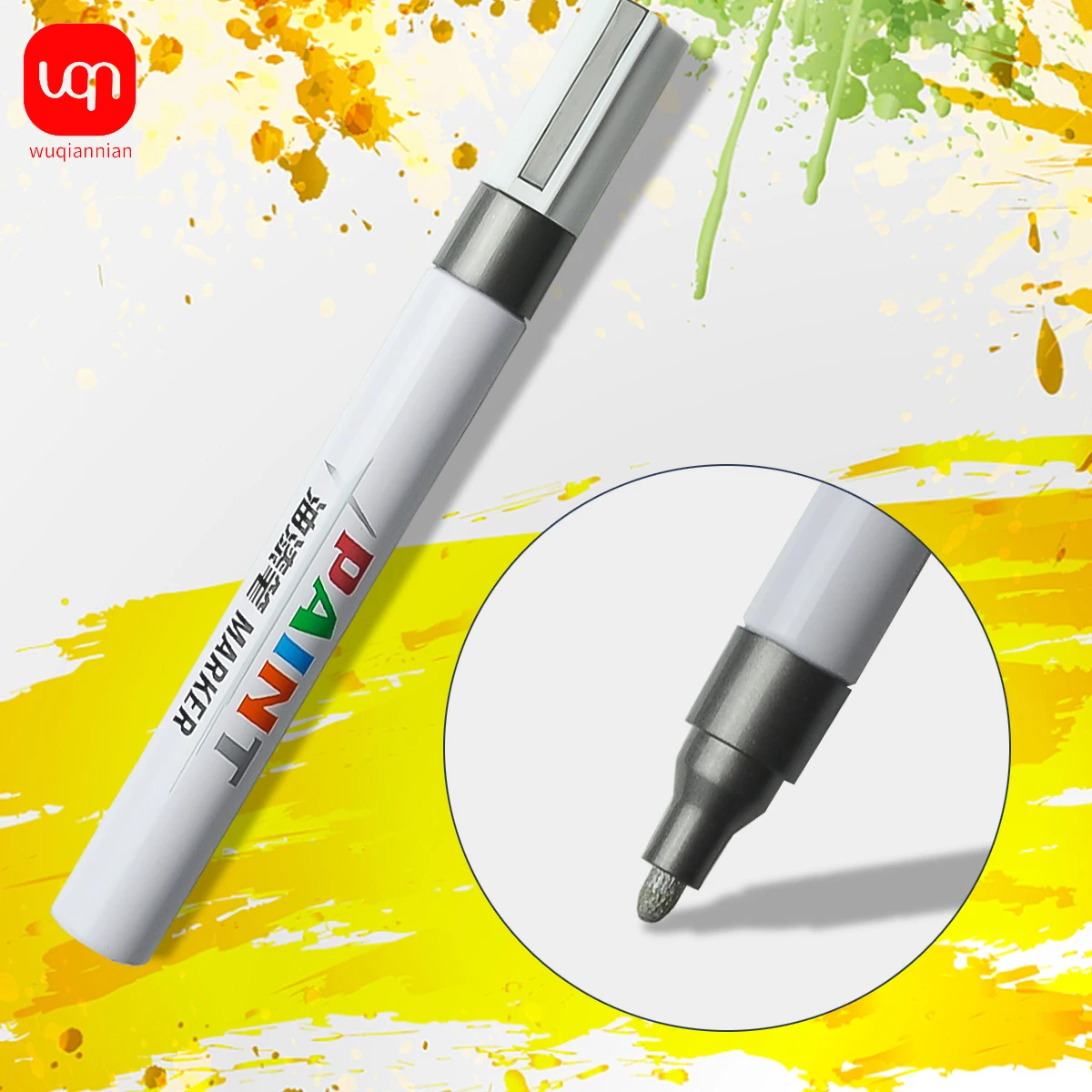 1 Pieces/Set White Waterproof Rubber Permanent Paint Marker Pen Car Tyre Tread Environmental Tire Painting