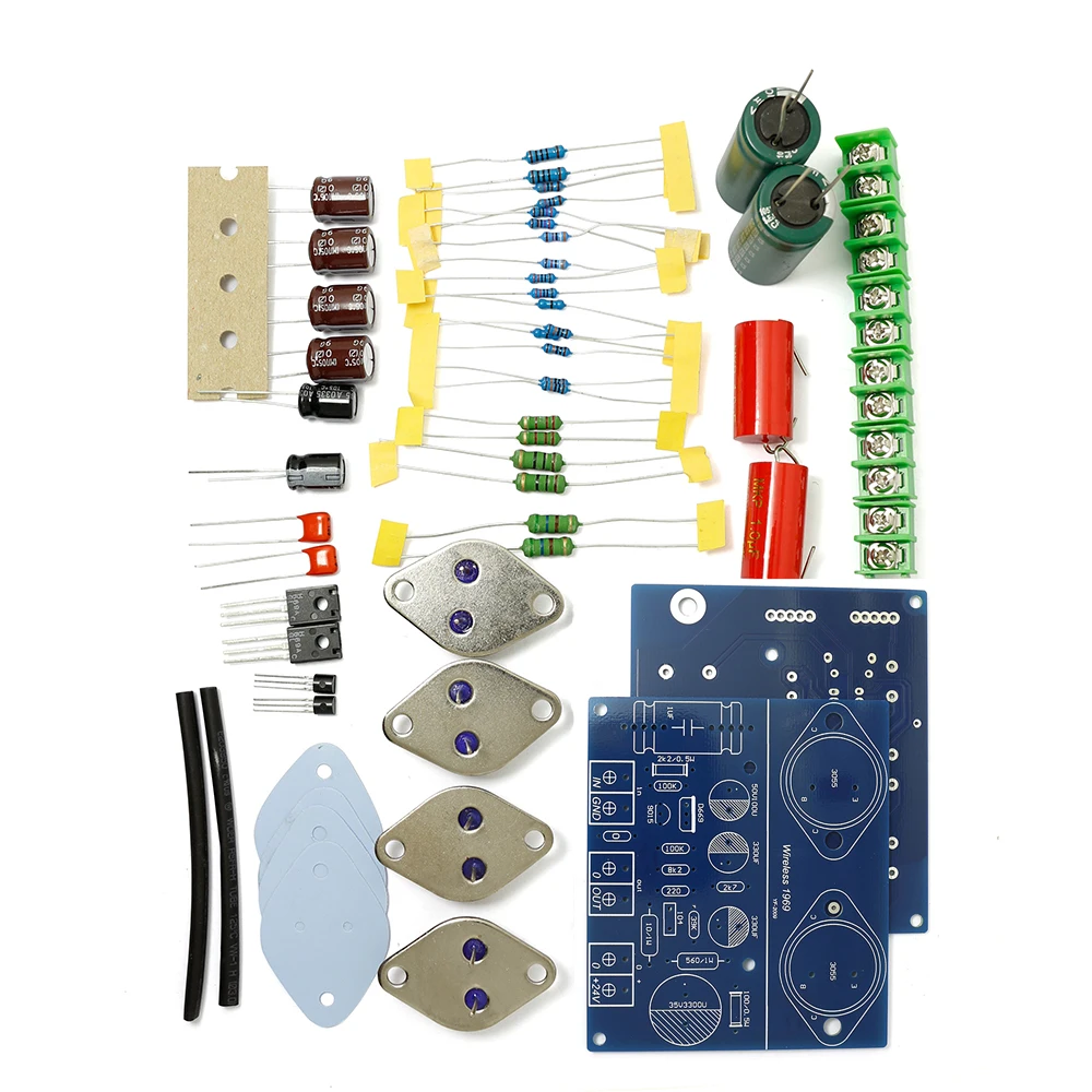 

ST2N3055 New Original JLH 1969 Two Channels Simple CLASS A Preamp Power Amplifier DIY kit Transistor Amplifiers Board