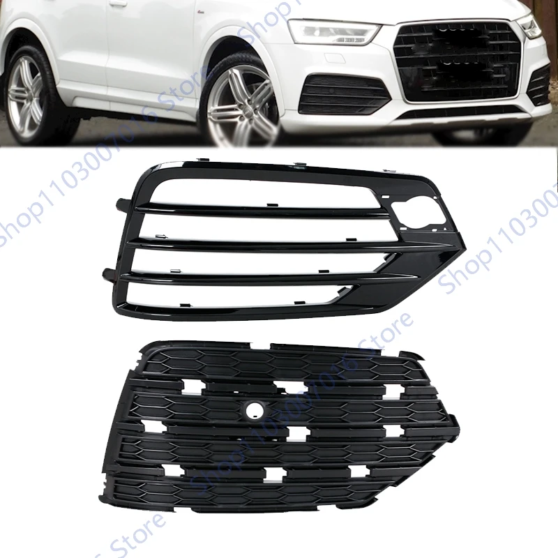 

Fog Light Cover For Audi Q3 SLine S-Line Sport 2016 2017 2018 Front Bumper Fog Light Frame Grille 8U0807151C 8U0807682K