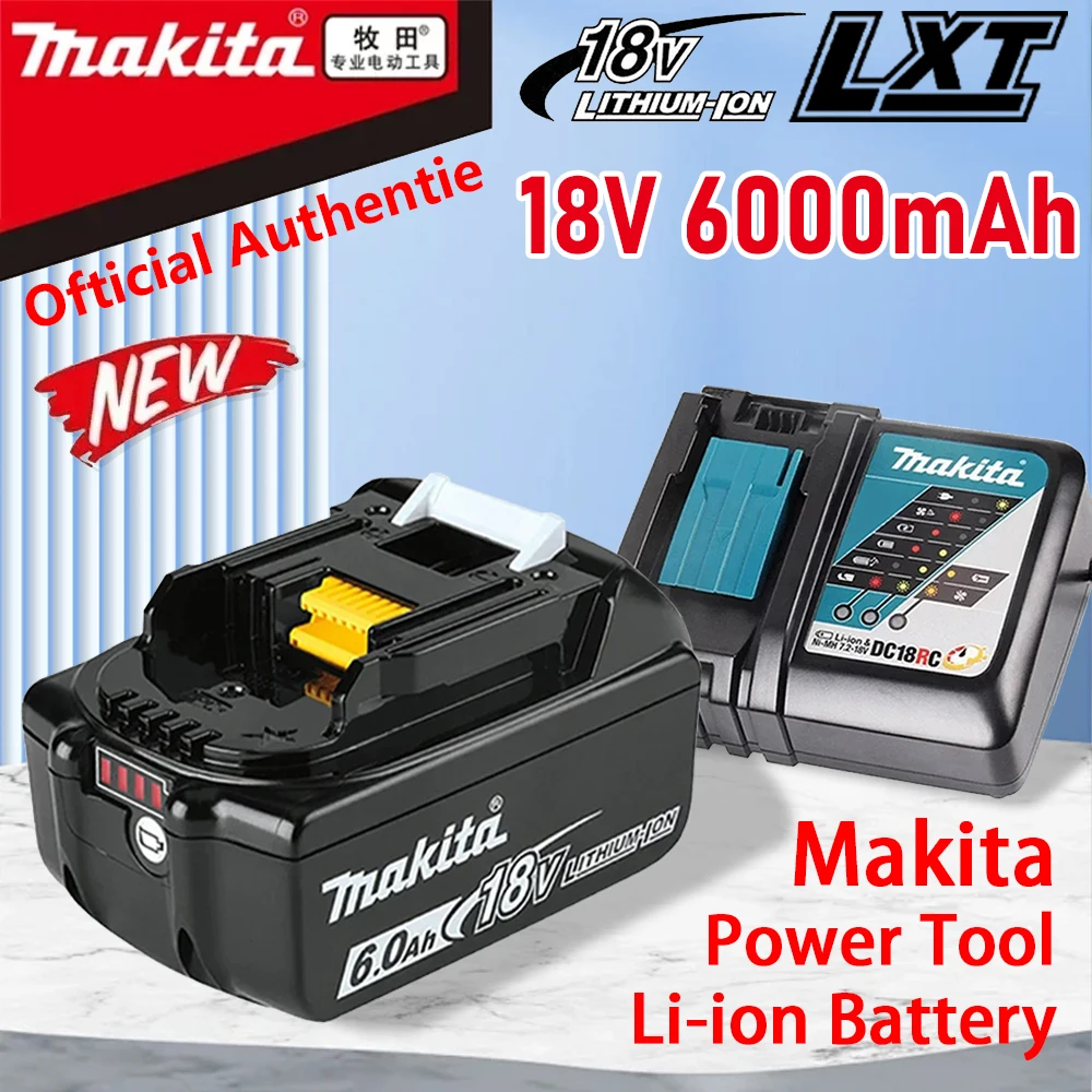 

Original Makita 6Ah/5Ah/3Ah Makita 18V Battery for BL1830B BL1850B BL1850 BL1840 BL1860 BL1815 Replacement Lithium Battery