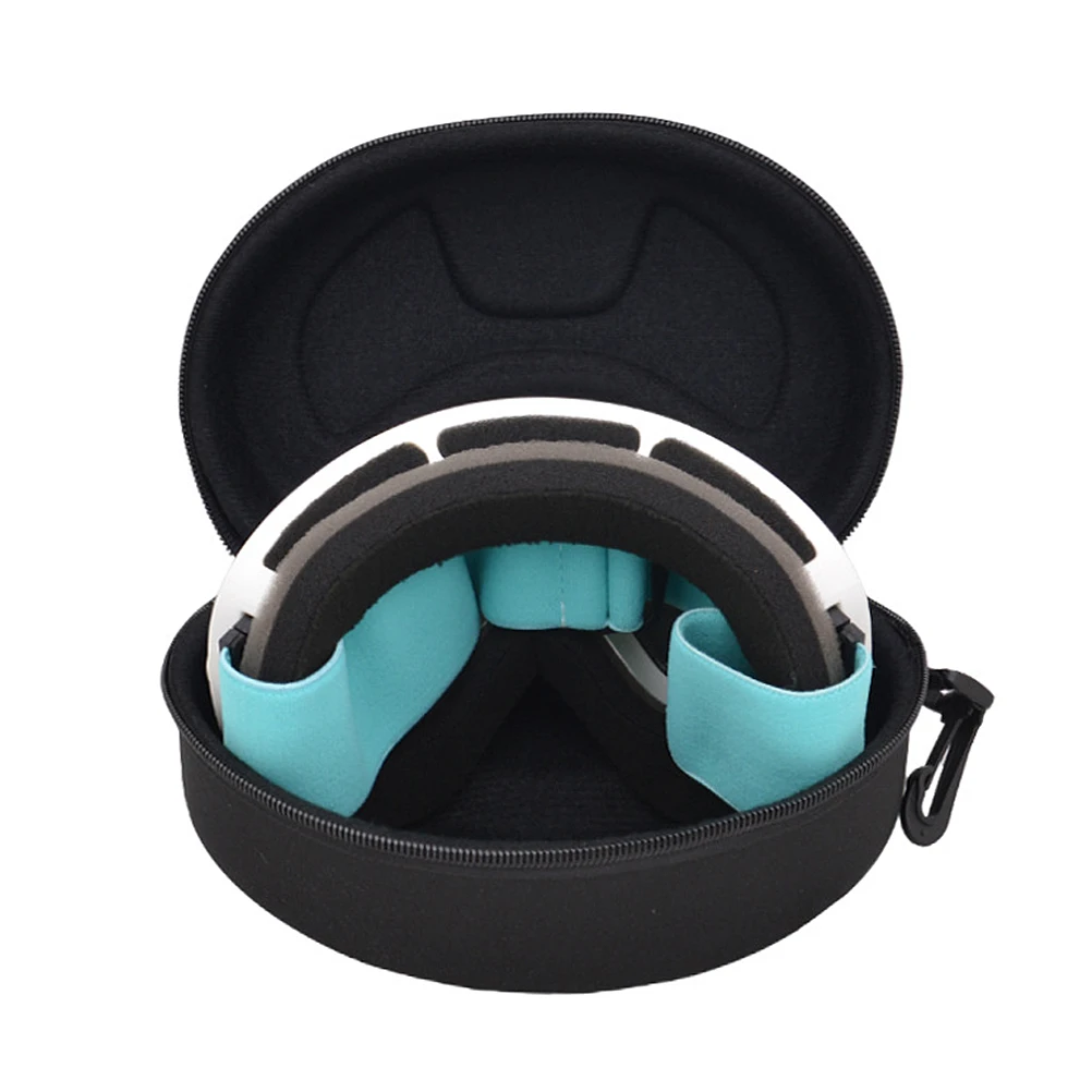 

Large Ski Goggle Case Eva Hard Shell Waterproof Shockproof Protective Eyewear Box with Zip Closure Portable Hook for Outdoor