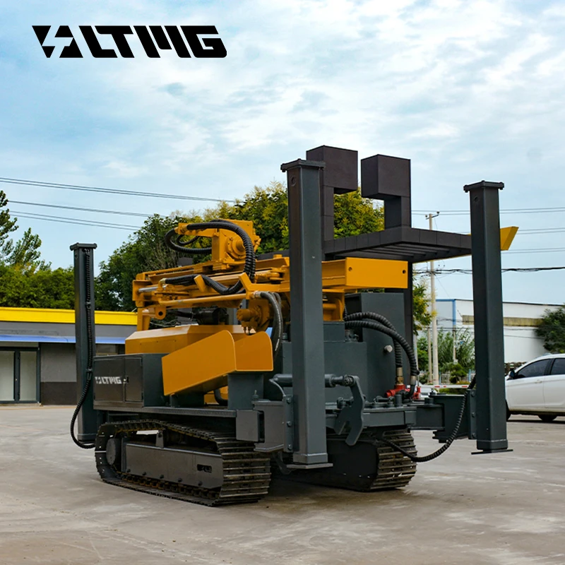New Construction Diesel Power Rotary Drilling Rig Water Wells 300m Farm Industries Pump Motor Gear Air Core Drill 200m Depths
