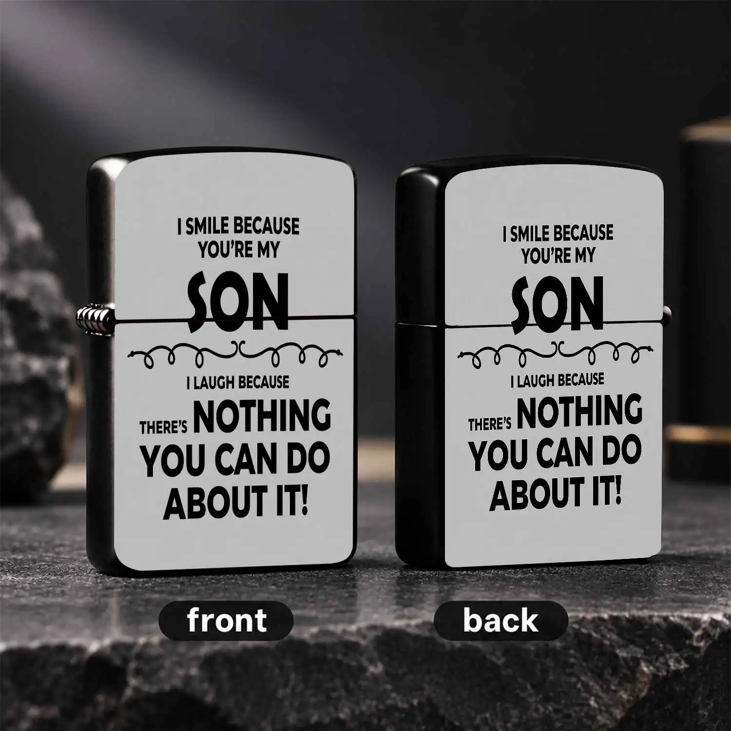 Funny Sentiment Print Lightweight Portable Lighter, Warm Sweet Gift For Son On Birthday Holiday Any Occasion, No Extra Restriction Use For Daily Multi Scenarios, Delicate Novelty Present To Surprise Your Lovely Kid, Uni A Humorous And Inter