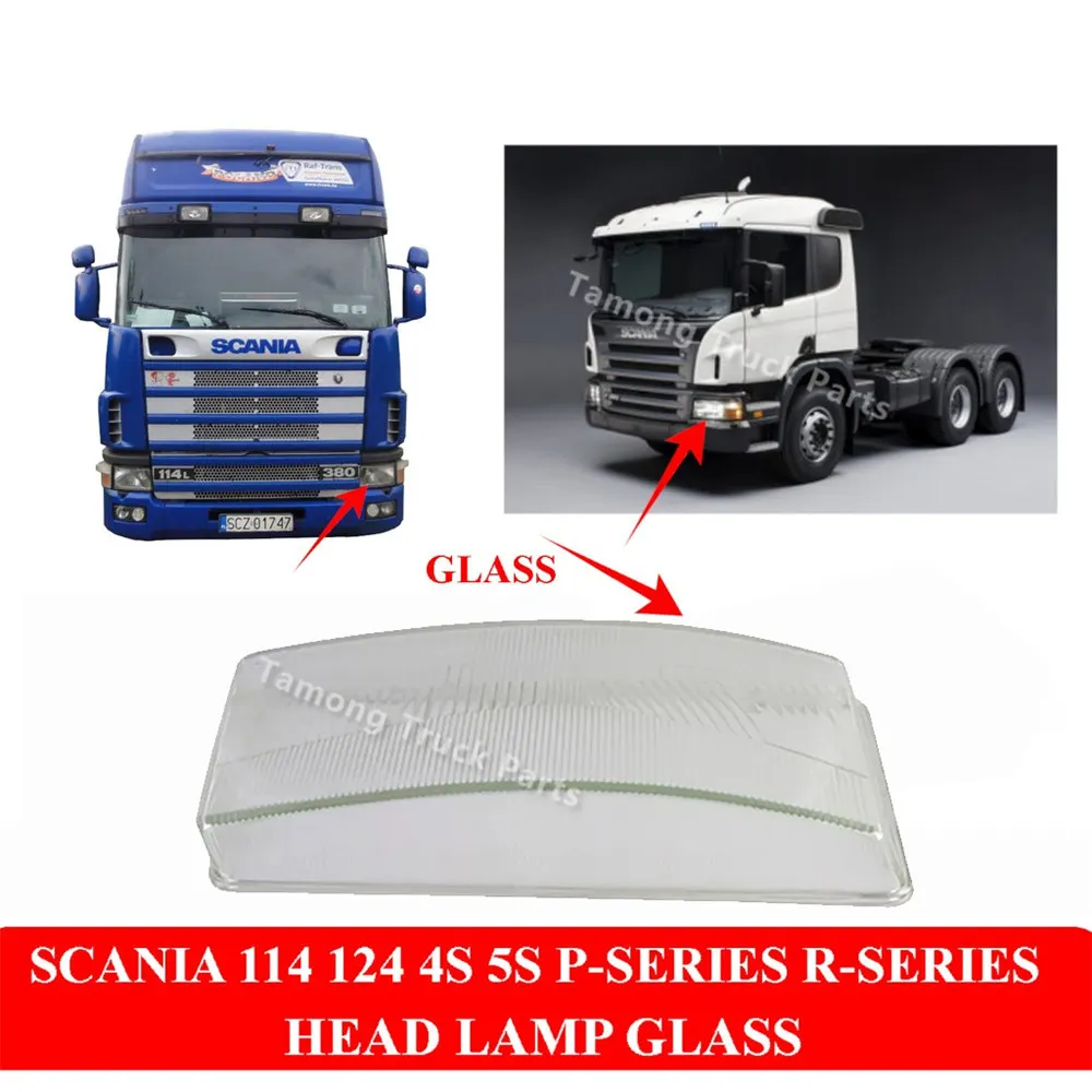 New Headlamp Glass Head Light Lens For Scania Truck 114 124 4 Series P G R T Series 1446584 1349780 1349782 1446582 1407948