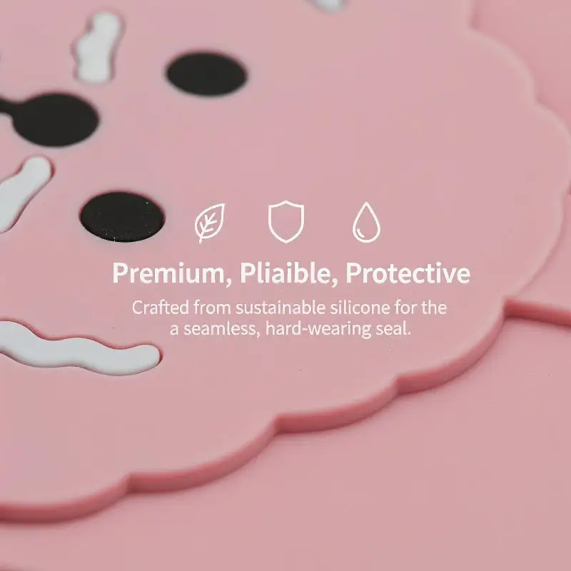 Cute Cartoon Silicone Dog Drain Cover Anti Odor Insect Proof for Shower Drains