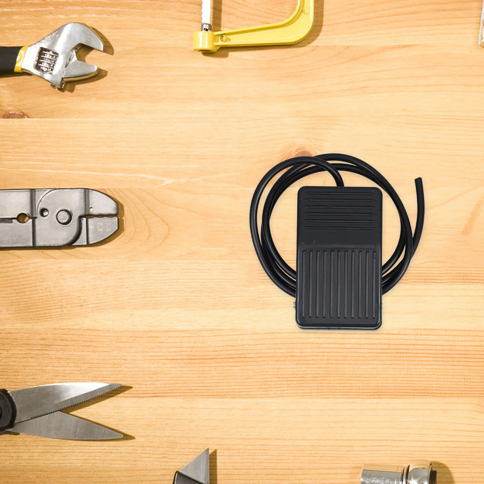 دواسة مفتاح القدم المضادة للانزلاق سطح مطاطي لحظة دواسة القدم لآلة خياطة النجارة سهلة التركيب