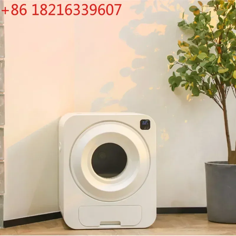 TAO Closed Automatic Cat Bedpans Litter Box Scraper Design Travel Cat Bedpans Large Entry Portable Lettiera Gatto Cat Accessorie