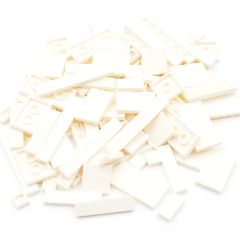 150 STKS DIY Model Gladde Dunne Bouwstenen MOC Veelkleurige Speelgoed Onderdelen Bulk Figuren Platte Tegel Bakstenen Educatief Kinderen Speelgoed