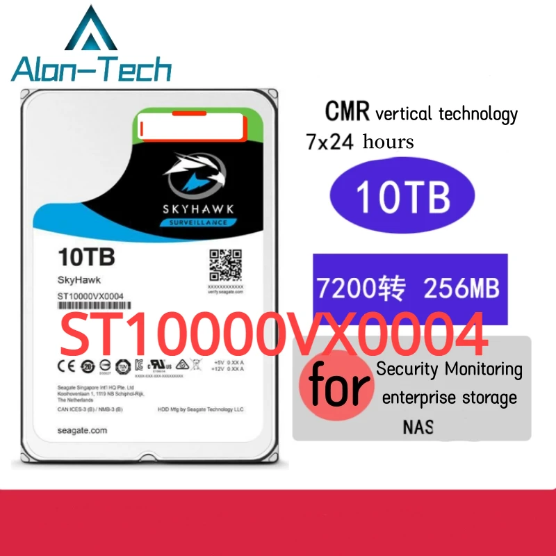 ST10000VX0004 New Original HDD for Sea-gate BarraCuda 2TB 3.5