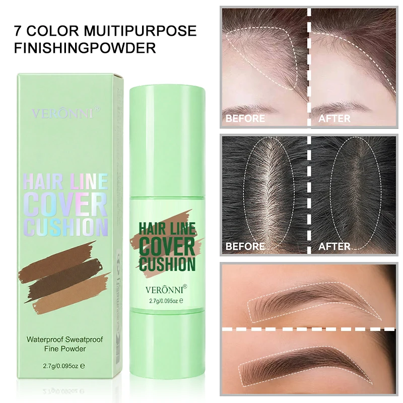 Hairline Cover Cushion Stick, Root Touch‑Up Stick, Multi‑Colors For Cover Sparse Hairline & Hair Parting, Portable Hair Shadow
