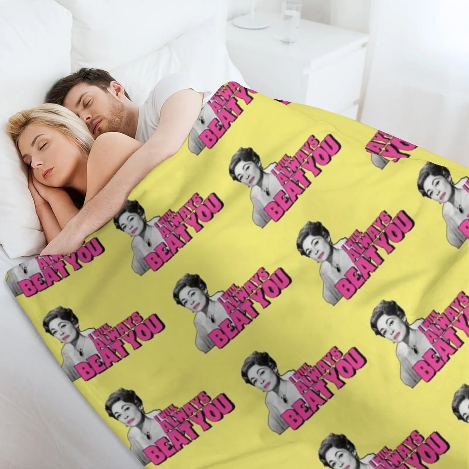 مومي عزيزي 'Faye Dunaway IS Joan Crawford.. فيلم إقتباس طباعة رمي بطانية أريكة عملاقة الفانيلا النسيج البطانيات #4