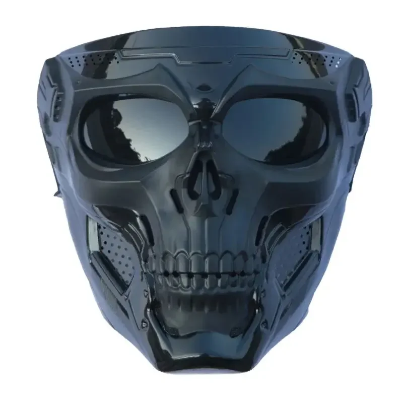 

Full Face Masks Cycling Skull Skeleton with Goggles Impact Resistant Tactical Mask for Halloween Game Movie Props Party Outdoor