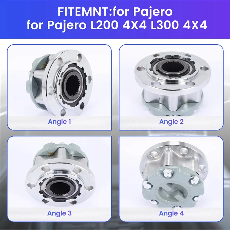 A64P-2Pcs 28 Teeth Car Front Wheel Clutch Locking Hub 4WD System Actuator For Mitsubishi For Pajero L200 4X4 L300 4X4 MB886389
