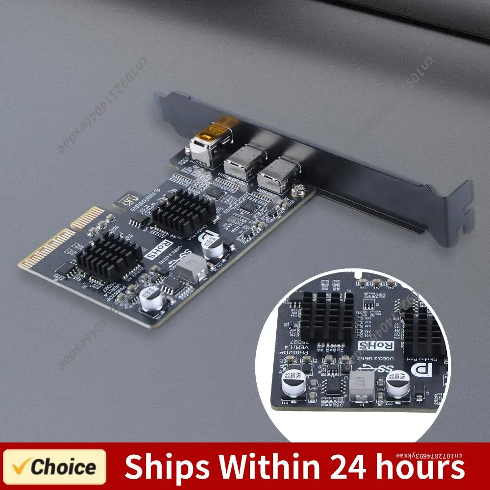 

USB 3.1 10 Гбит/с Gen 2: Карта расширения/райзер USB 3.1 Gen 2 с двумя портами USB-C и адаптером-конвертером DP 4K для настольных ПК