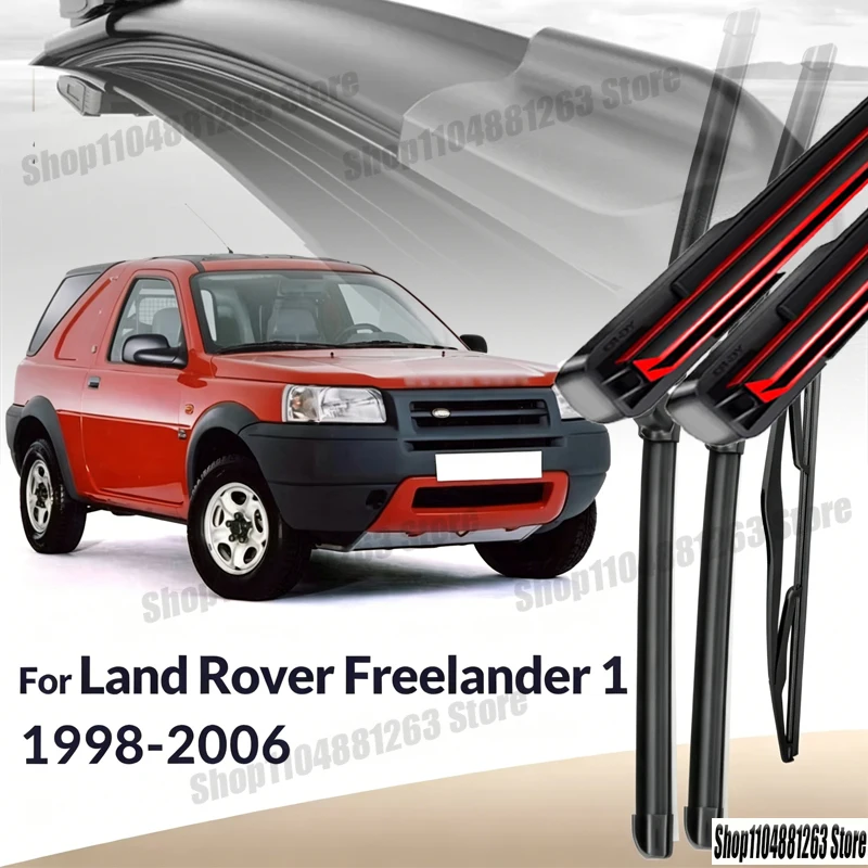 

Front & Rear Wiper Blades For Land Rover Freelander 1 1998-2006 1999 2000 Wiper Windshield Windscreen Window Brushes 22"+21"+14"