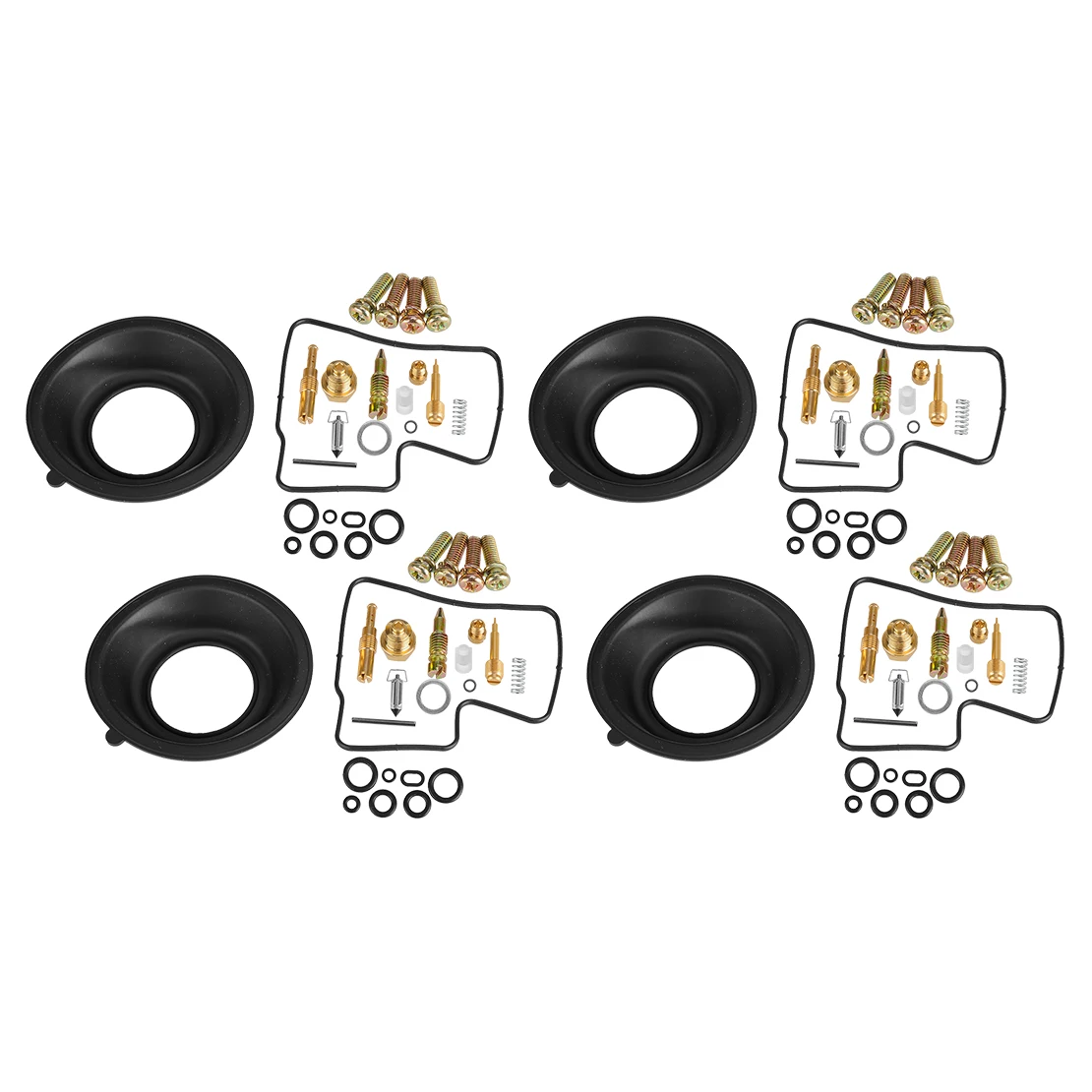 4 Sets Carburetor Carb Diaphragm Repair Kit Fit for Honda VF700 VF750 C S F Magna Interceptor Sabre V45 Magna Interceptor Sabre