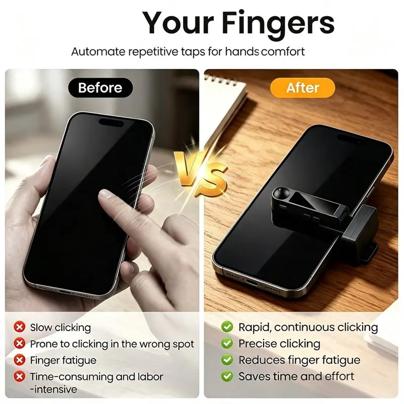 【HOT A69Z!】Recharge Auto Clicker Mobile Phone Screen Automatic Clickers
