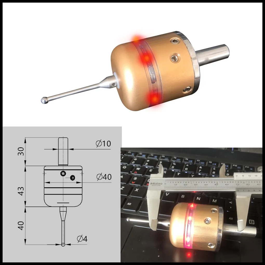Новый 3D edge finder CNC обрабатывающий центр фрезерный станок с ЧПУ трехкоординатный точный центрирующий стержень точность 0,01 мм