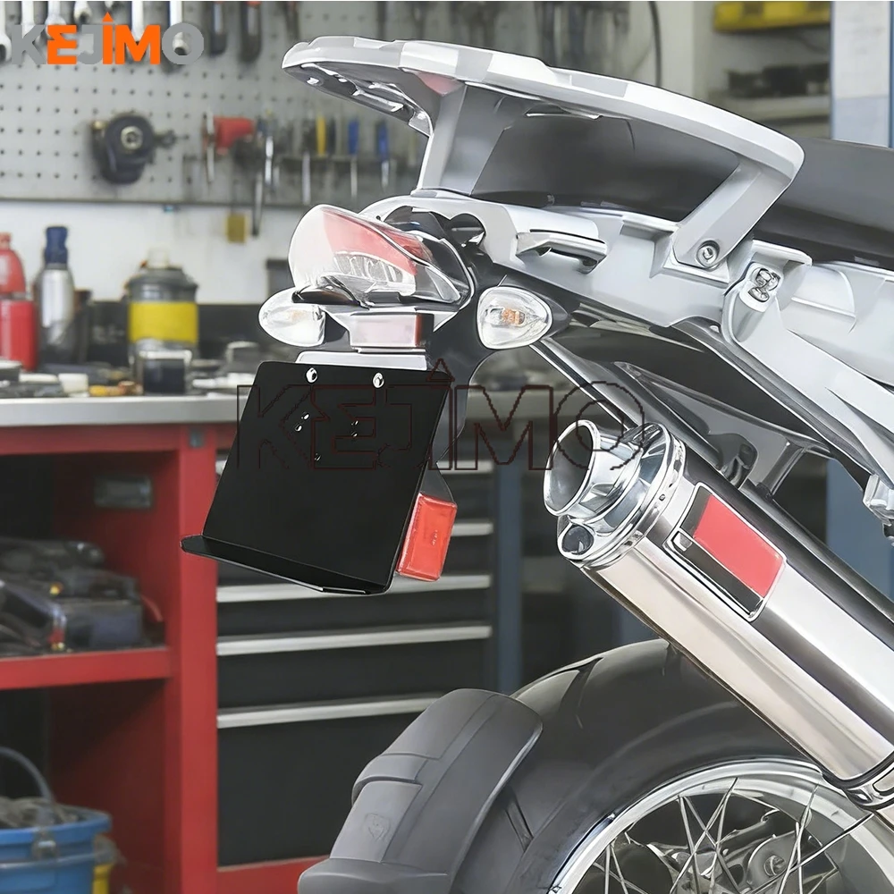 

Motorcycle Fender License Plate Rear Splash Guard Number Holder FOR BMW R1200 R1150 GSA R1200GS R1150GS F650GS Single G 650 GS