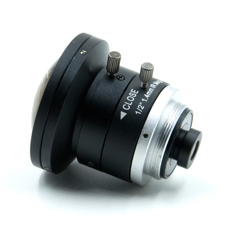 LEM01414FE Great Quality Fish Eye Lens C Mount 1.4mm F1.4 Manual Iris C Mount Wide Angle Fisheye Lens
