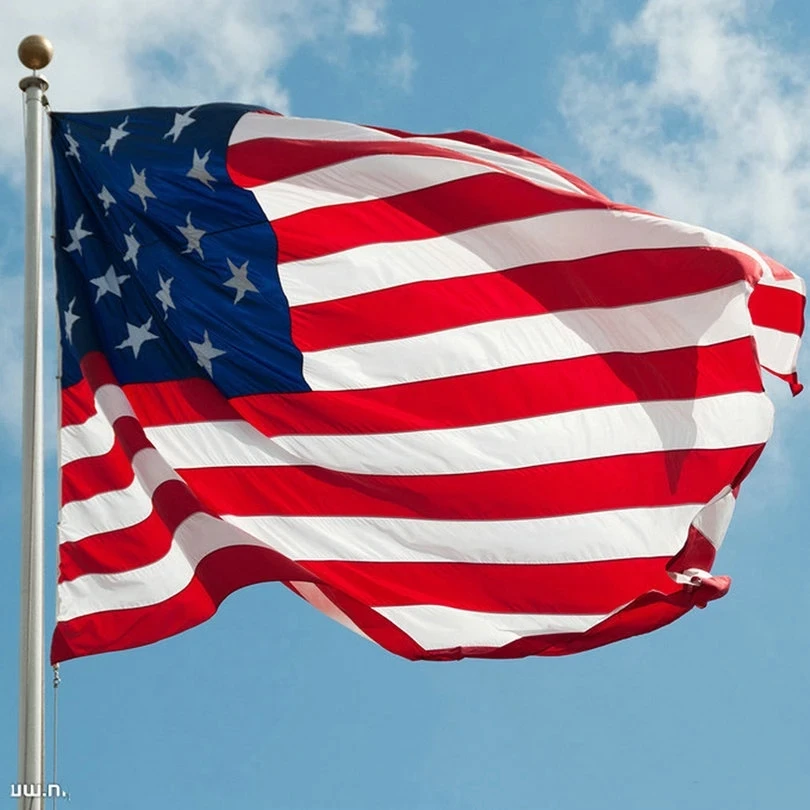 150x90cm us banner High Quality Double Sided Printed Polyester American Flag Grommets USA Flag