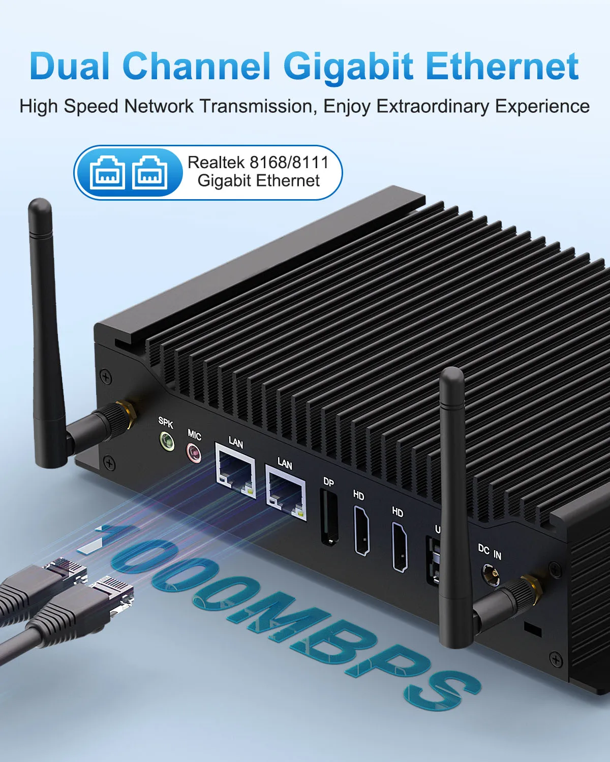 

Безвентиляторный мини-ПК HYSTOU i3-10110U 10-го поколения с GPIO, HD, DP, двумя портами DB9 RS232 COM, DDR4, Win11, Linux, промышленный защищенный компьютер-сервер