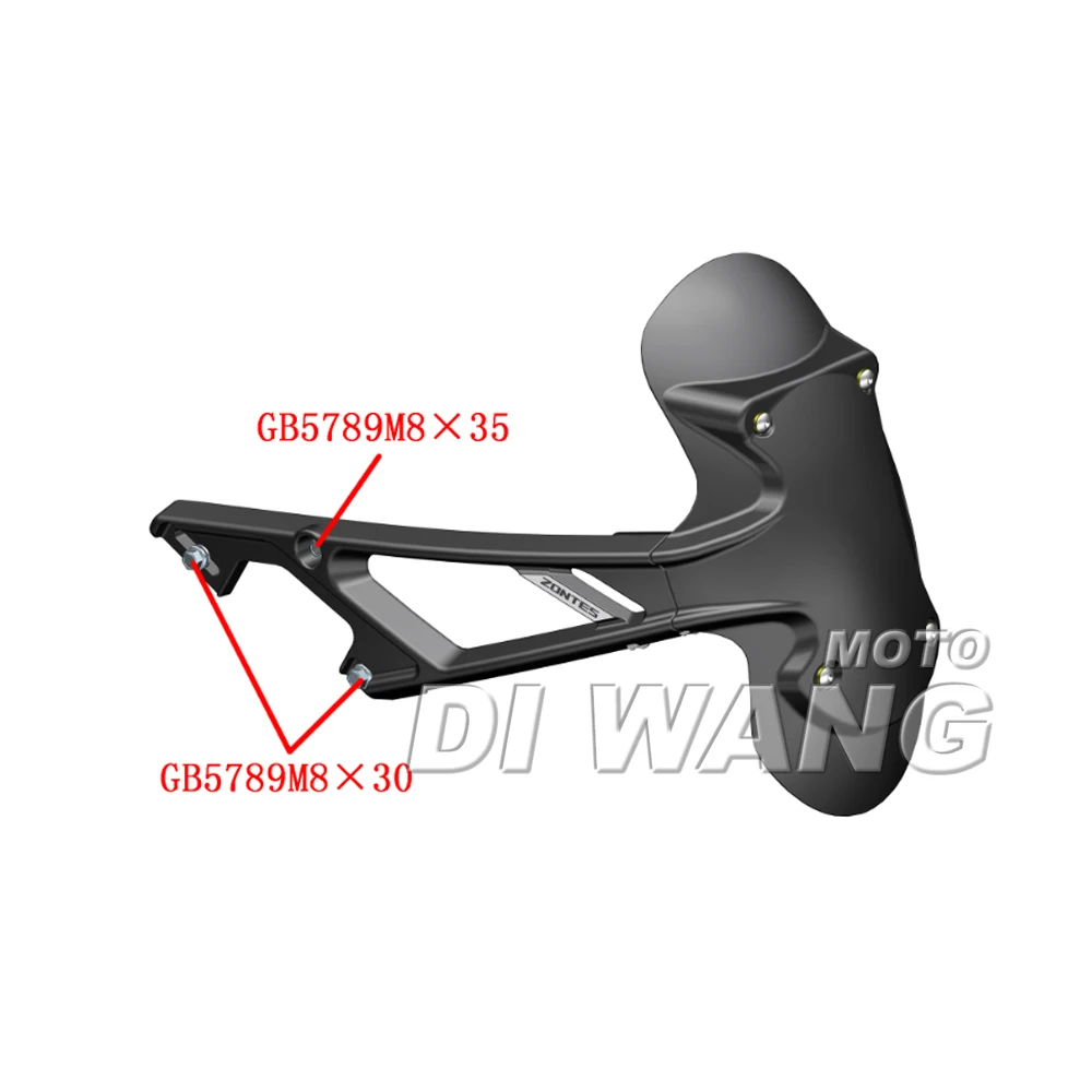 

For ZONTES GK350 ZT 350-X-T Motorcycle Rear Fender Rear Sub-Mud Baffle Mud Tile Original Factory Parts