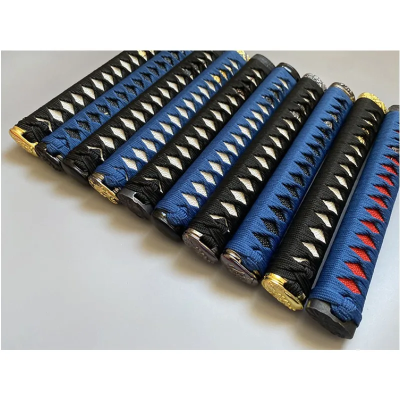 Manico per spada lungo 26cm accessori per spada avvolti in tshirts per spada Samurai giapponese Katana Wakizashi e spada Tanto