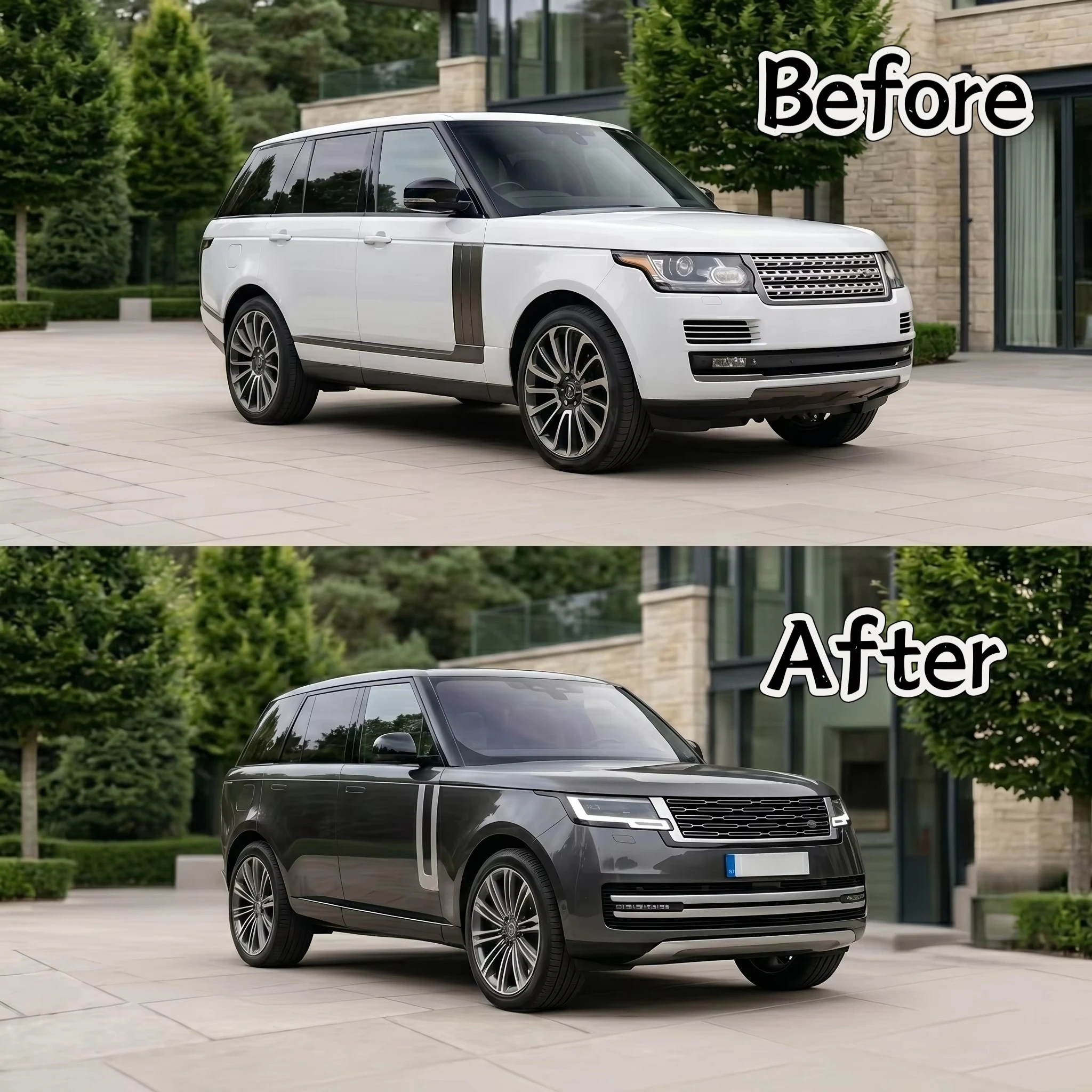 Body Kit for Range Rover L405 2013-2017 Upgrade to L460 Style Bumpers Grille Headlights Taillights
