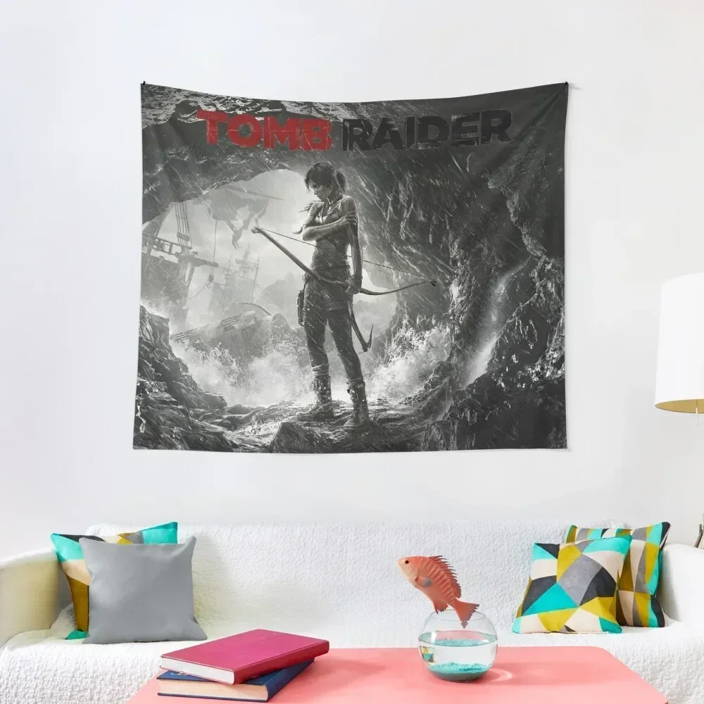 Tomb raider scene Tapestry Room Decorations Aesthetic Wall Decor Aesthetic Room Decoration Tapestry