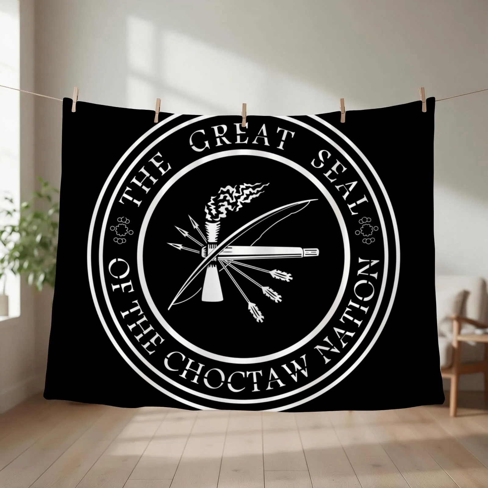 Choctaw Nation Throw Blanket couch cozy soft plush fuzzy picnic outdoor blanket