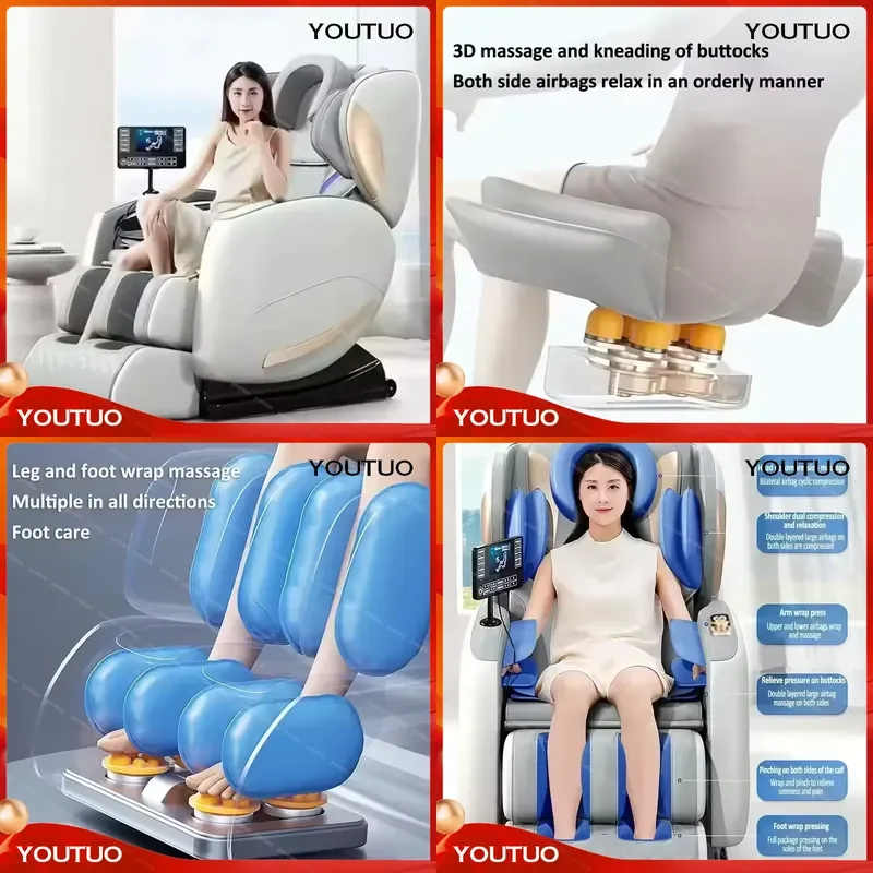  WP-C661 Smart Luxury 4D Electric Shiatsu Zero Gravity Head Office Massage Chair Full Body 8D Voice Command Tool Parts