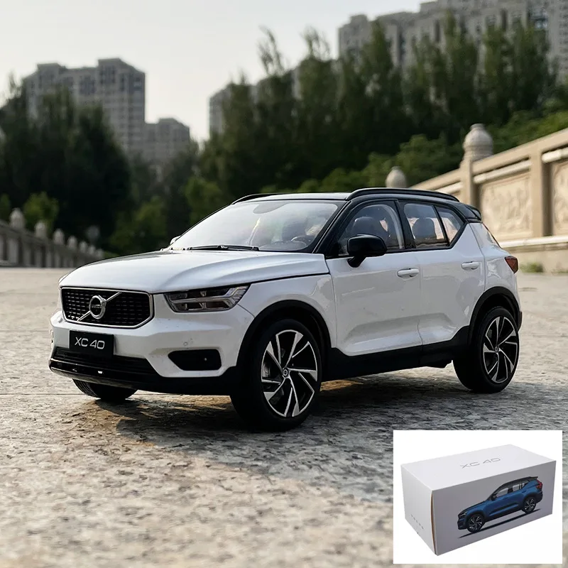 Yeni 1:18 2023 XC40 SUV alaşım yeni enerji araba modeli Diecast
