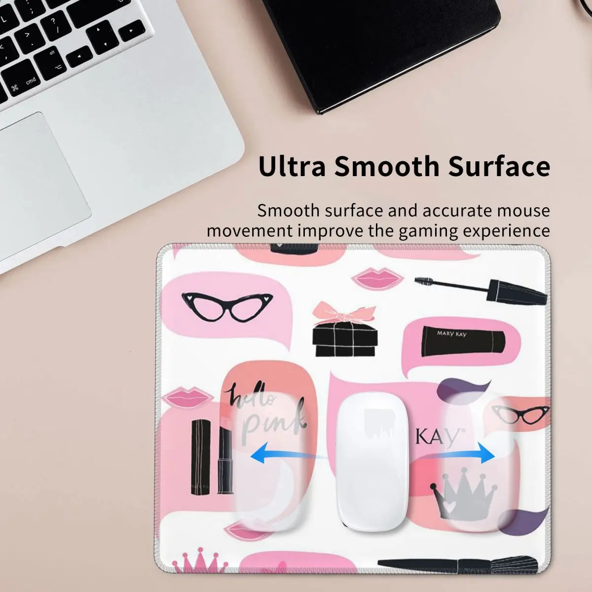 Mary kay cosméticos mouse pad teclado de computador mouse tapete gamer pc tapete de mesa de escritório