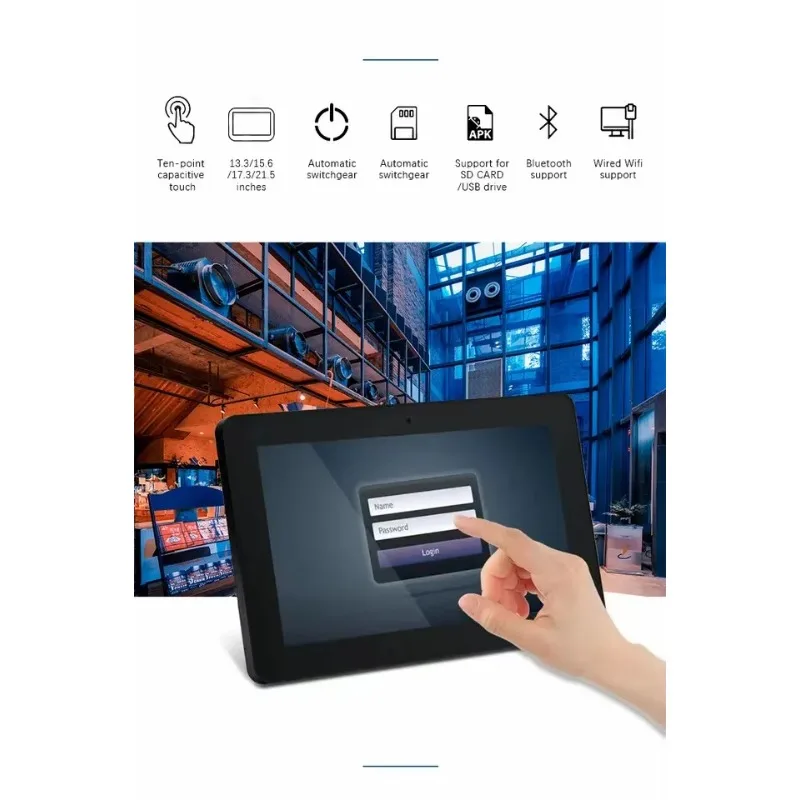 Factory Oem Ce Rohs Wifi Smart Home Multi Touch Screen Poe Vesa Wall Mounted 13.3 Inch Pc Android Tablet