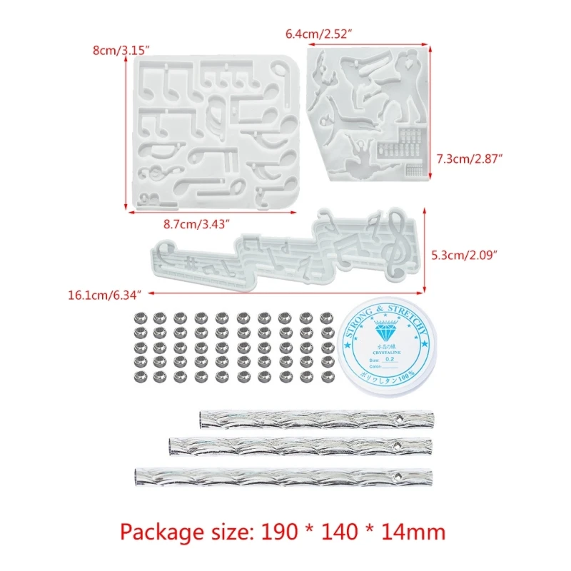 เครื่องมือ Windchime แม่พิมพ์ซิลิโคนศิลปะหัตถกรรมหัตถกรรมอุปกรณ์เสริมสำหรับเด็กงานฝีมือทำด้วยมือทำ