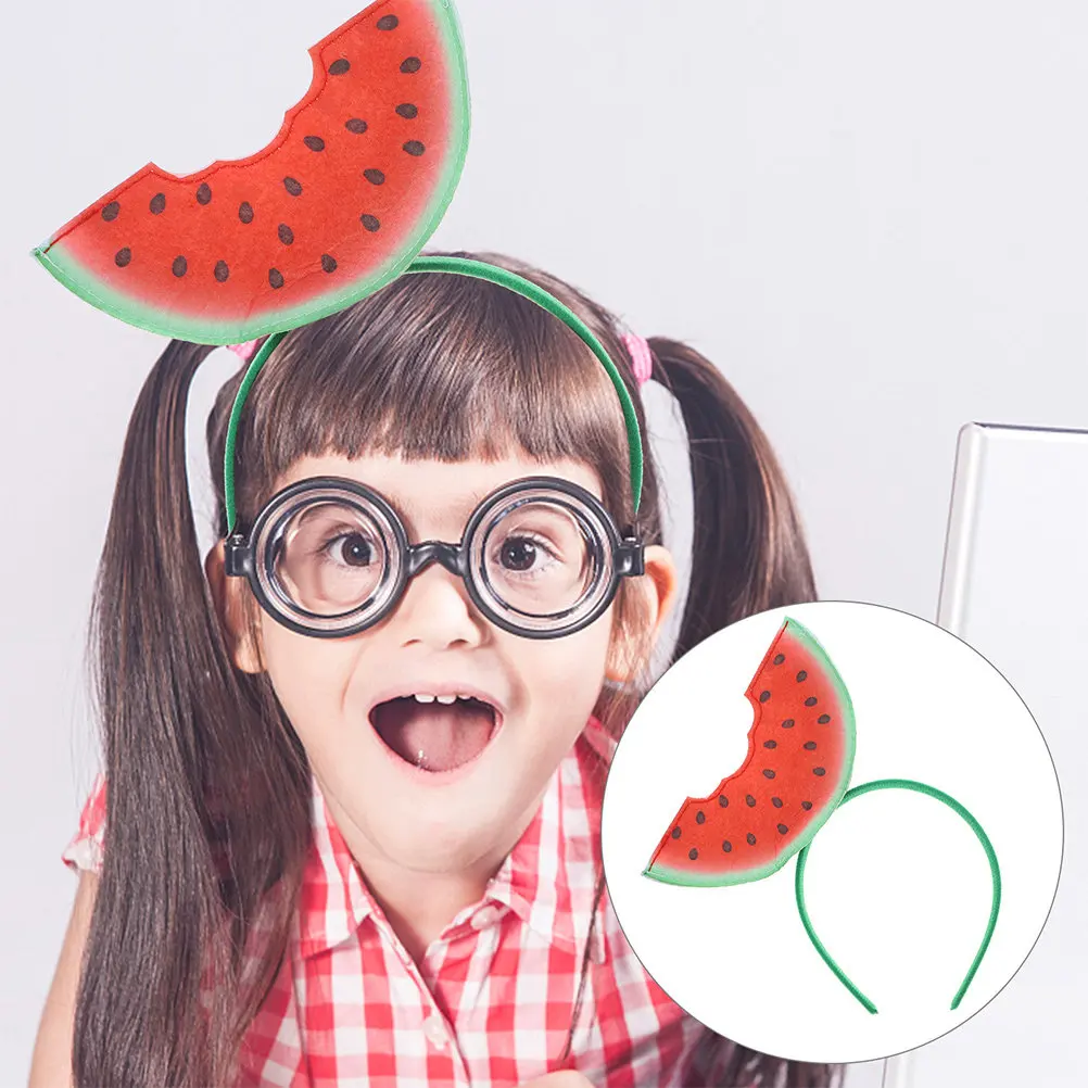 

2Pcs 3D Watermelon Headbands Summer Fruit-Themed Hair Hoops for Beach Pool Parties Luau Hawaiian Carnival Tropical Events Kids