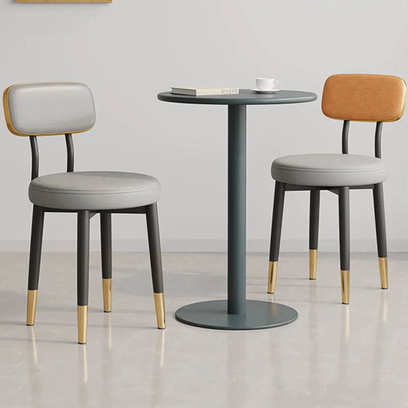 Home bedroom vanity chair modern simple soft package backrest dining table and chairs dining chair