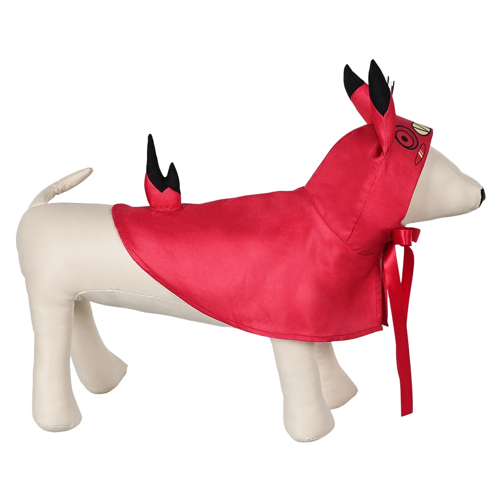 Alastor disfraz de fantasía para mascotas, ropa para perros grandes, abrigo, traje de Carnaval de Halloween